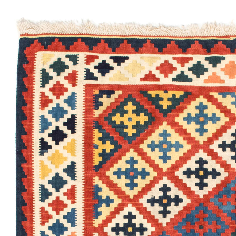 Kelim Fars Teppich 102x106cm - dunkelrot