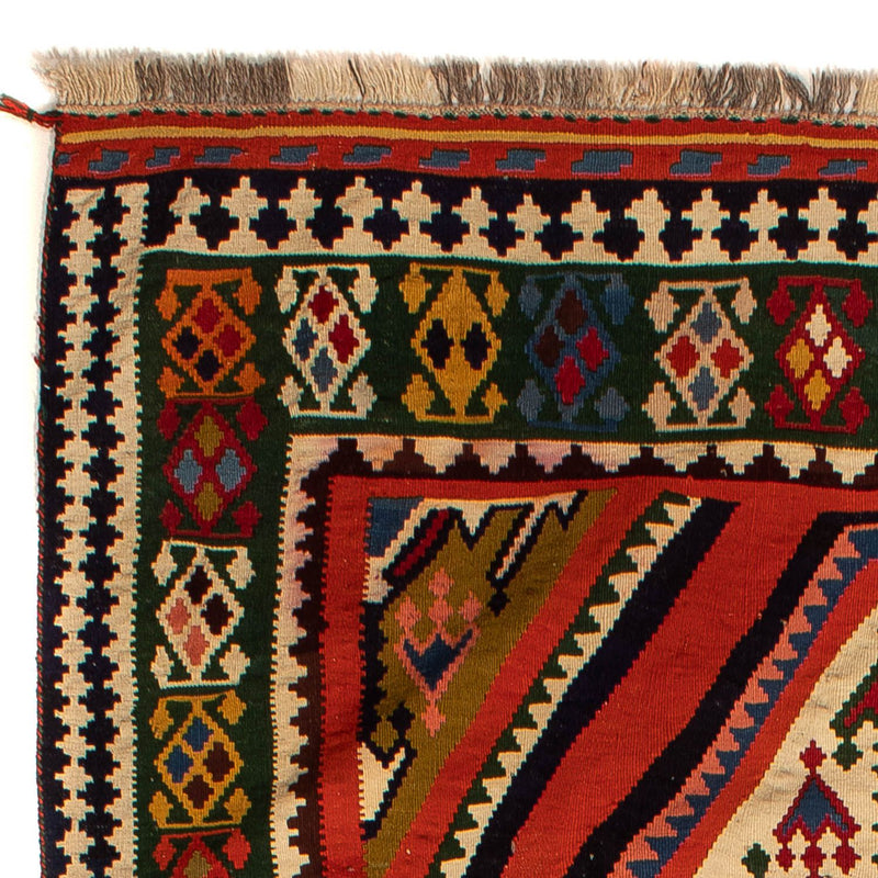 Kelim Fars Teppich 173x290cm - dunkelrot