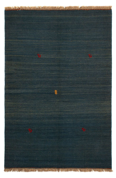 Kelim Fars Teppich 146x203cm - dunkelblau