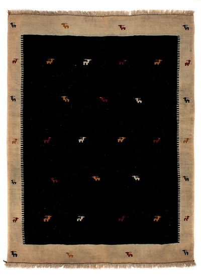 Kelim Fars Teppich 152x200cm - dunkelblau