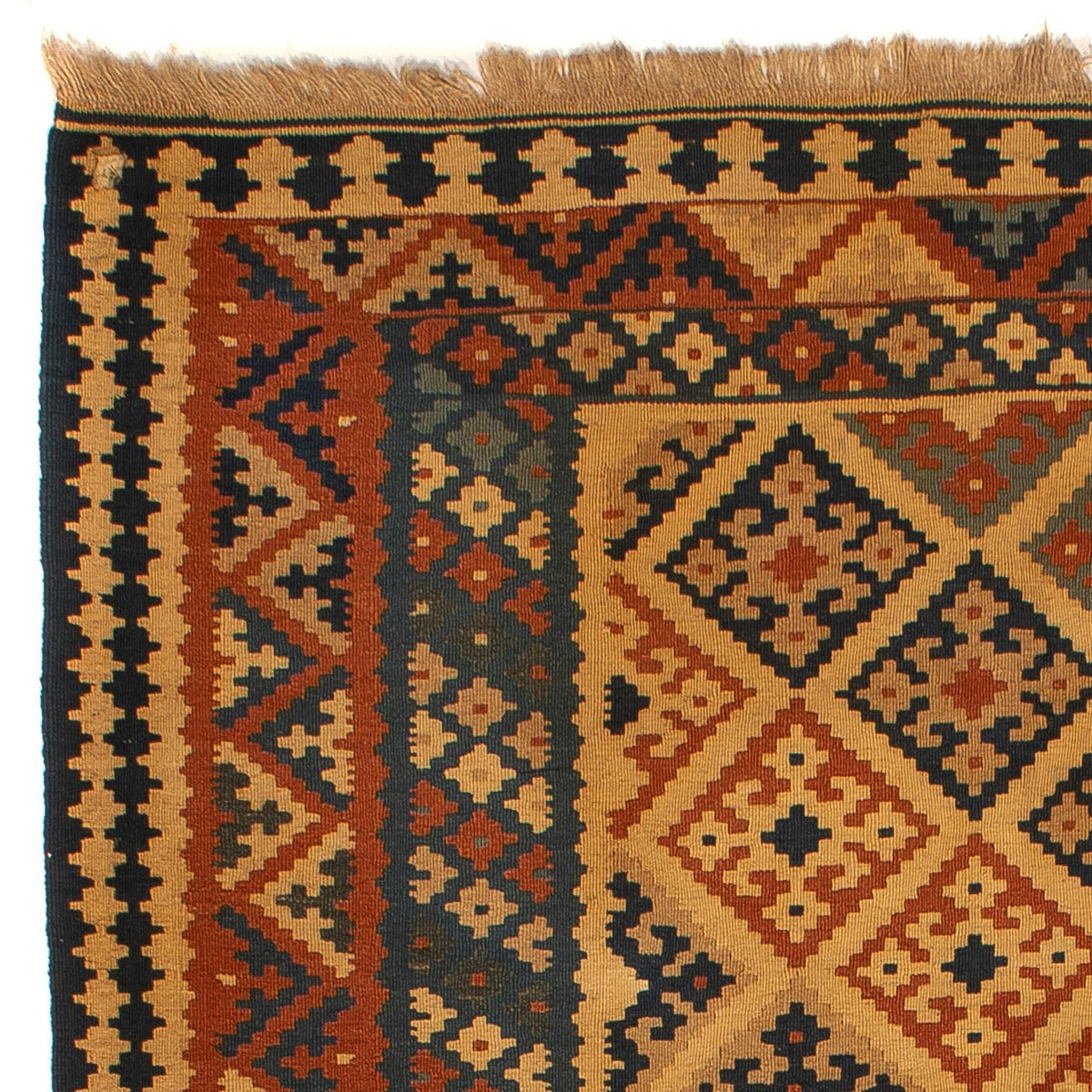 Kelim Fars Teppich 152x185cm - hellbraun
