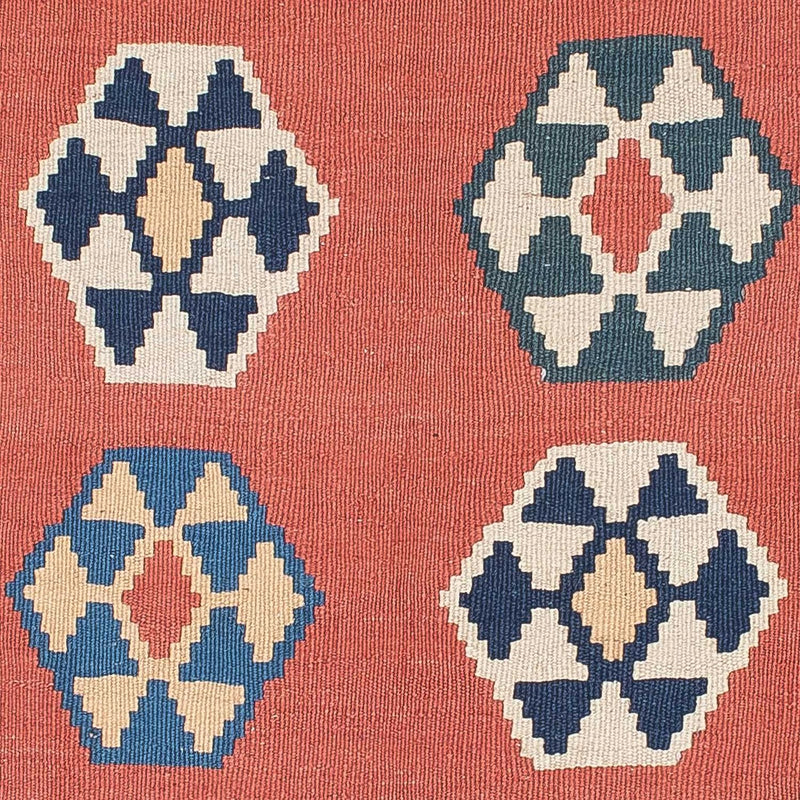 Kelim Fars Teppich 122x191cm - dunkelblau