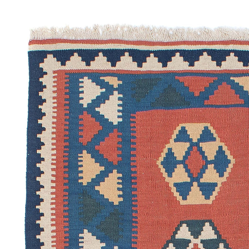 Kelim Fars Teppich 122x191cm - dunkelblau