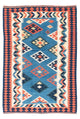 Kelim Fars Teppich 133x194cm - blau