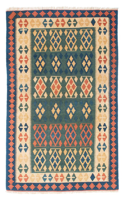 Kelim Fars Teppich 121x198cm - blau