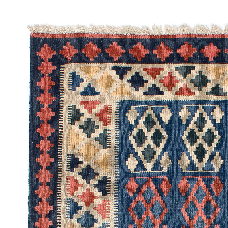 Kelim Fars Teppich 114x180cm - blau