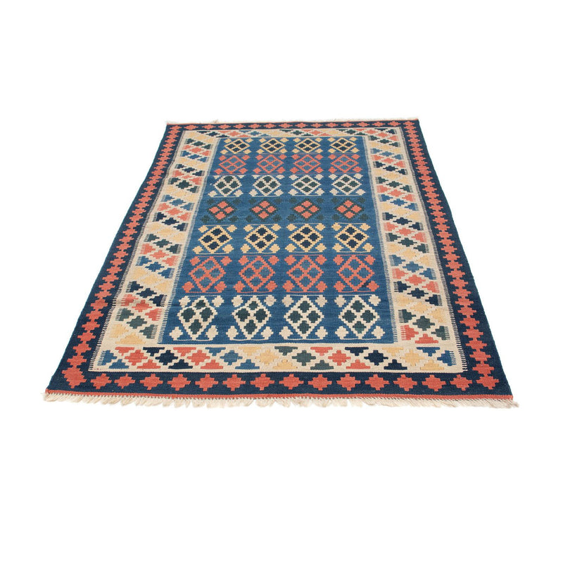 Kelim Fars Teppich 114x180cm - blau