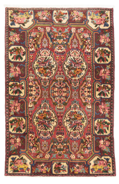 Bachtiar Teppich 128x200cm - Perserteppich - dunkelrot