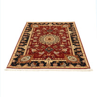 Täbriz - 50 Raj Teppich 101x150cm - Perserteppich - dunkelrot – product image