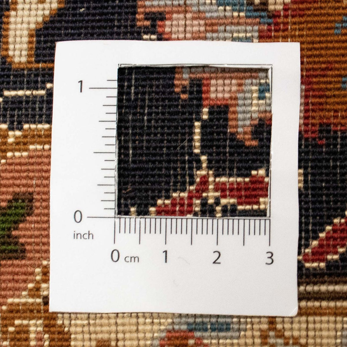 Täbriz - 50 Raj Teppich 101x150cm - Perserteppich - dunkelrot