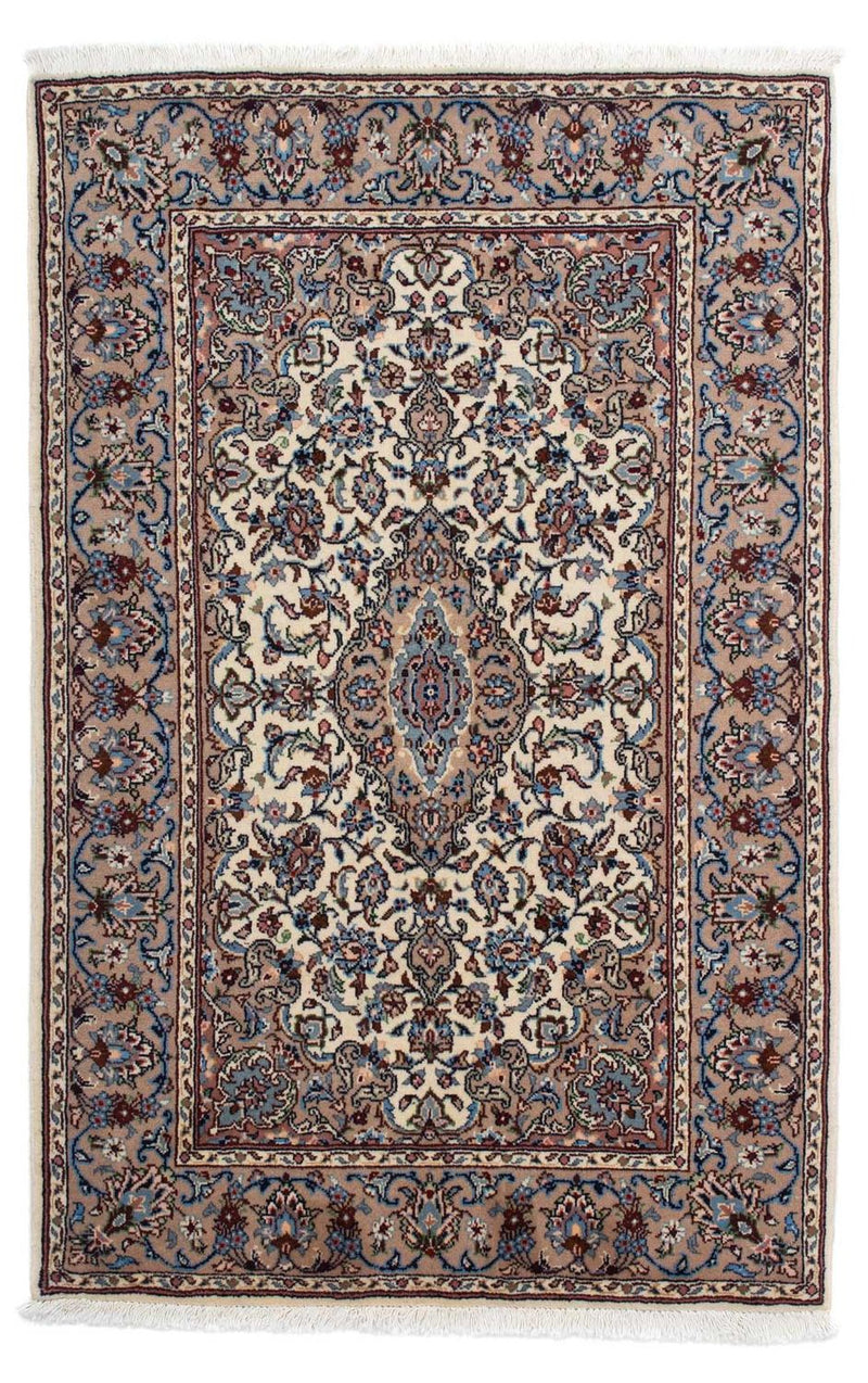 Keshan Teppich 98x153cm - Perserteppich - beige