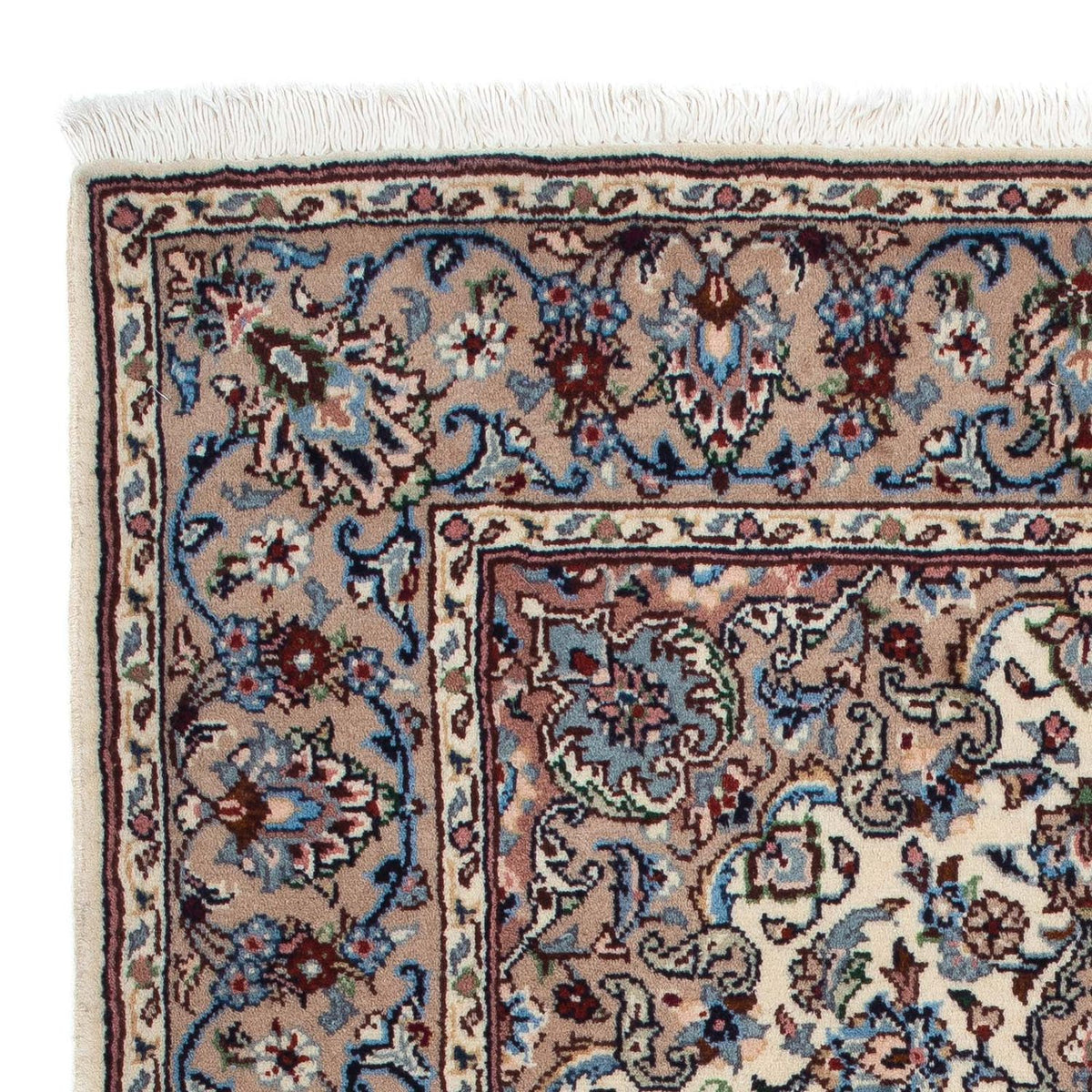 Keshan Teppich 98x153cm - Perserteppich - beige