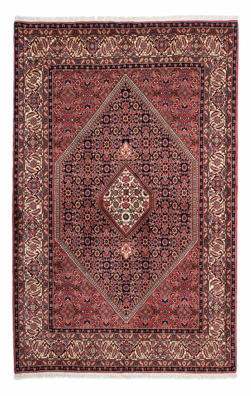 Bidjar - Zanjan Teppich 142x223cm - Perserteppich - hellrot