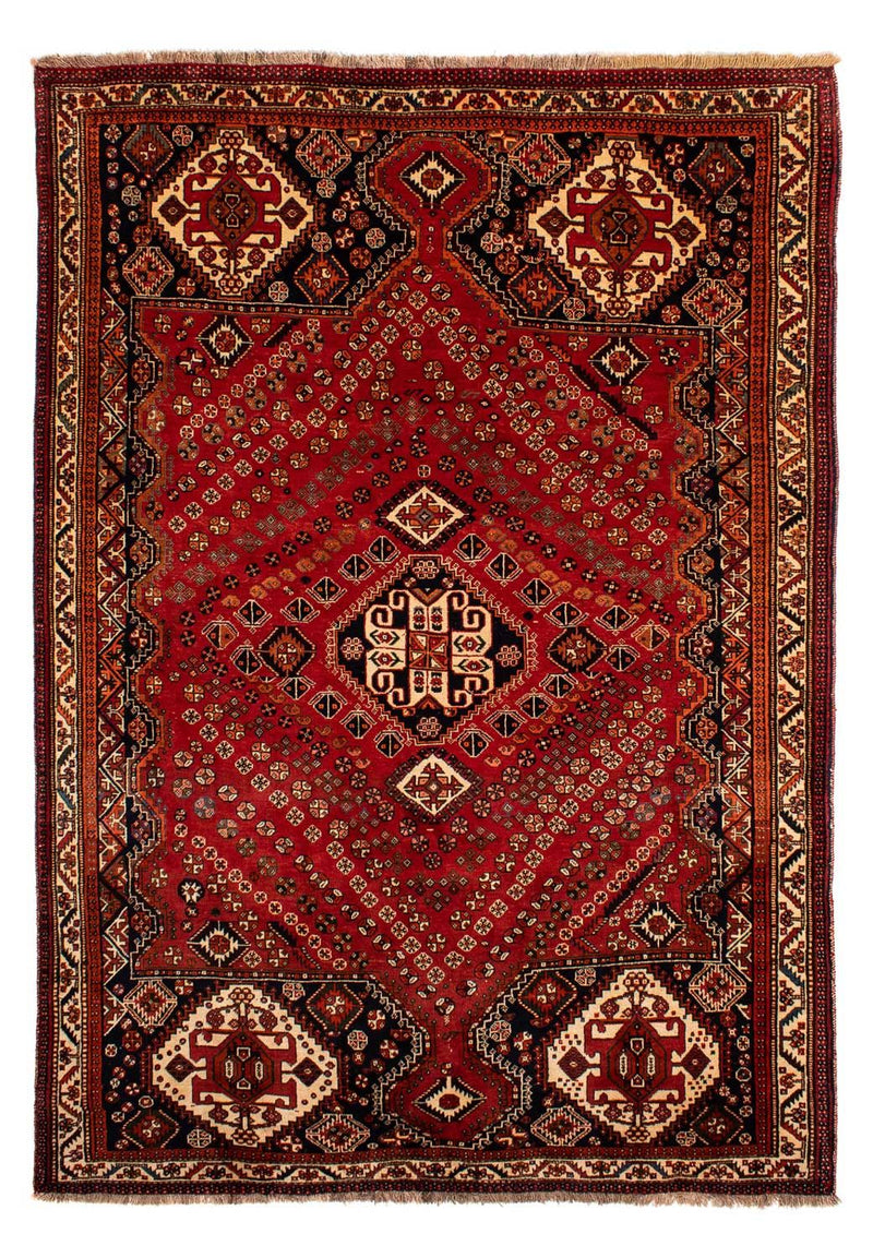 Ghashghai Teppich 205x303cm - Perserteppich - dunkelrot
