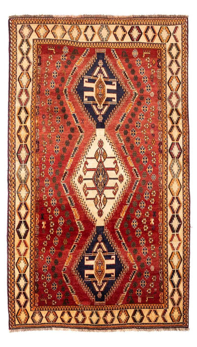 Ghashghai Teppich 152x270cm - Perserteppich - rot