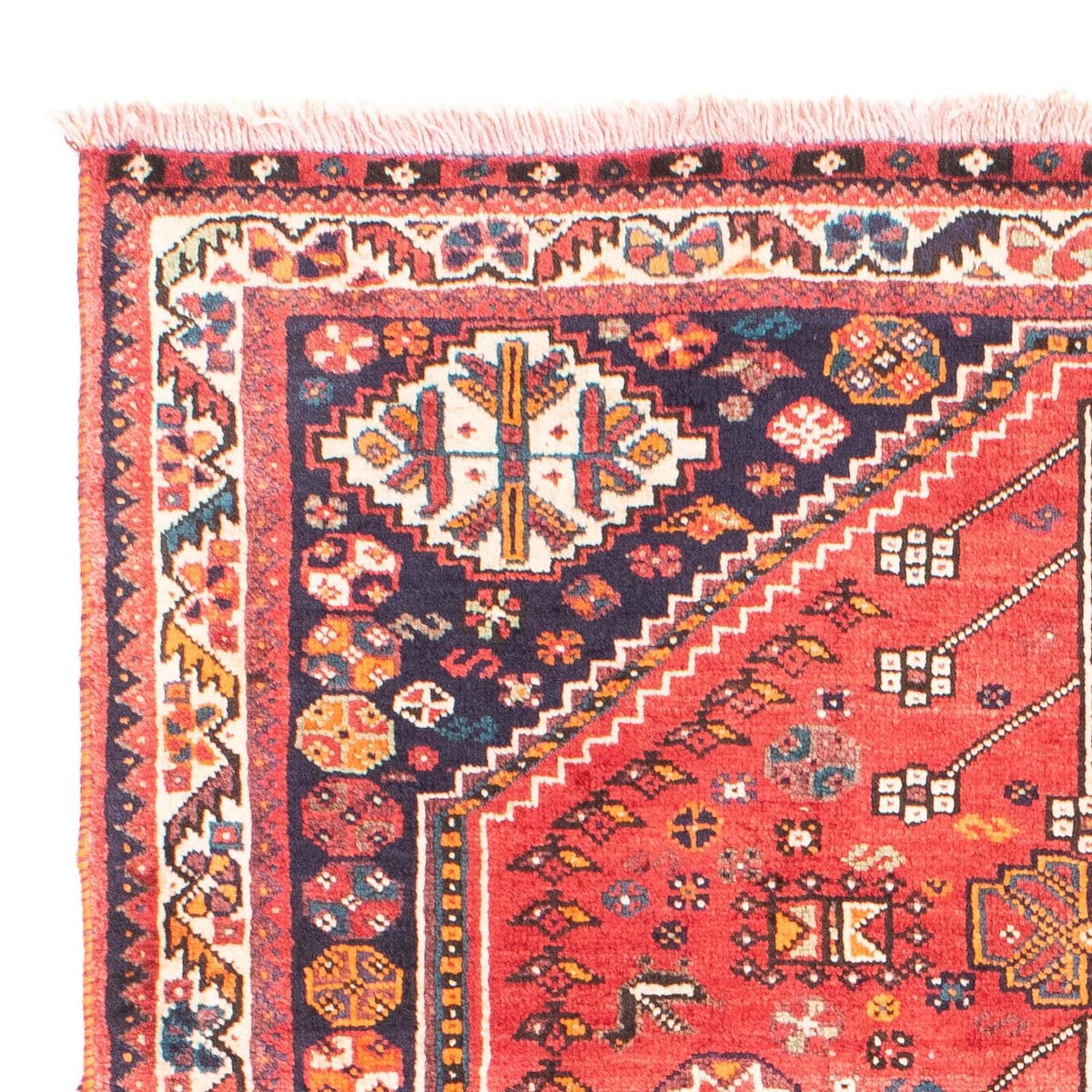 Ghashghai Teppich 107x166cm - Perserteppich - rot