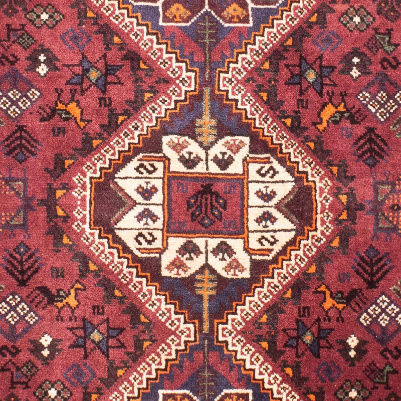 Ghashghai Teppich 108x157cm - Perserteppich - dunkelrot