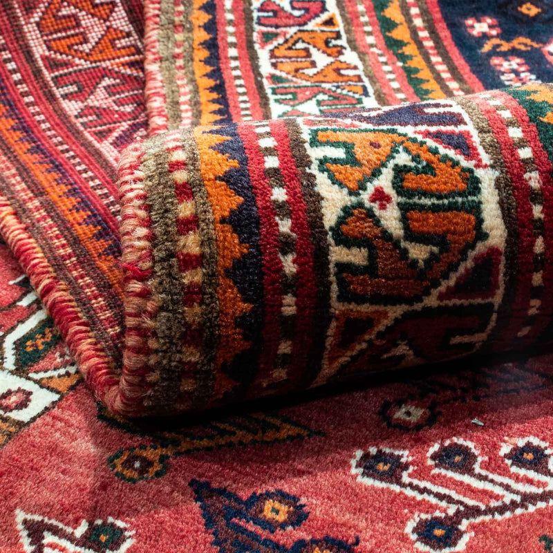 Ghashghai Teppich 168x244cm - Perserteppich - dunkelrot