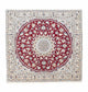 Nain - 9La Teppich 155x160cm - Perserteppich - dunkelrot