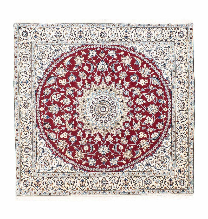 Nain - 9La Teppich 155x160cm - Perserteppich - dunkelrot
