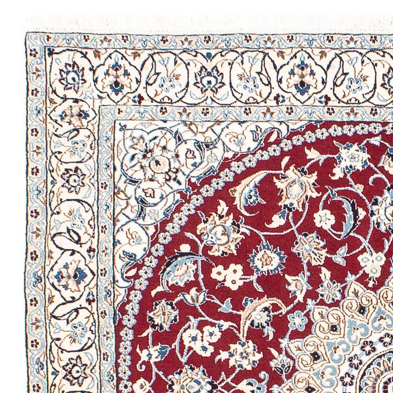 Nain - 9La Teppich 155x160cm - Perserteppich - dunkelrot