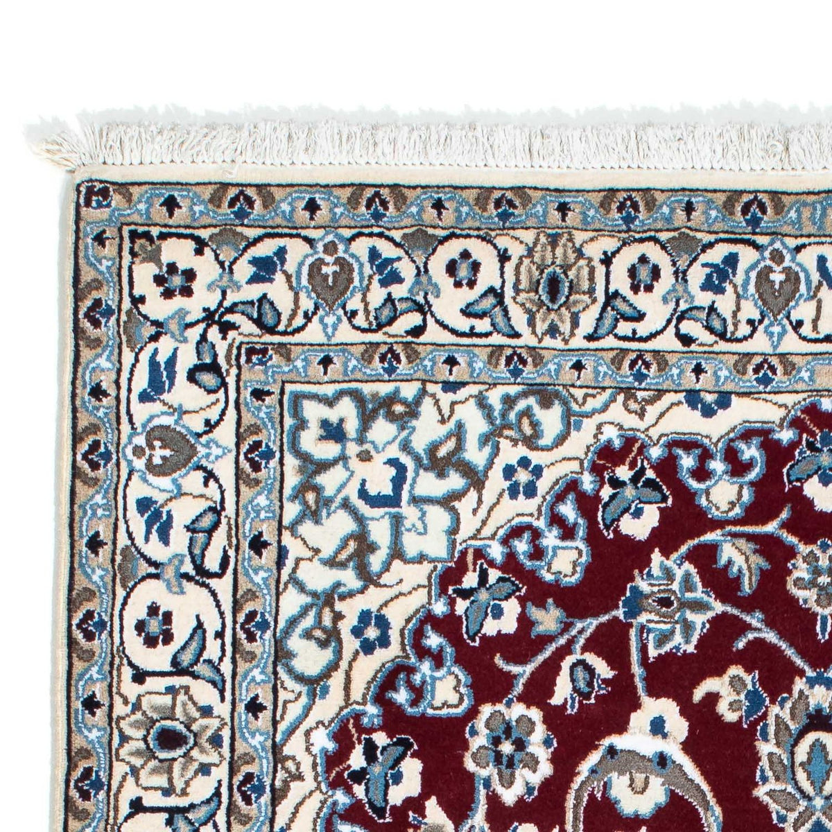 Nain - 9La Teppich 106x178cm - Perserteppich - dunkelrot