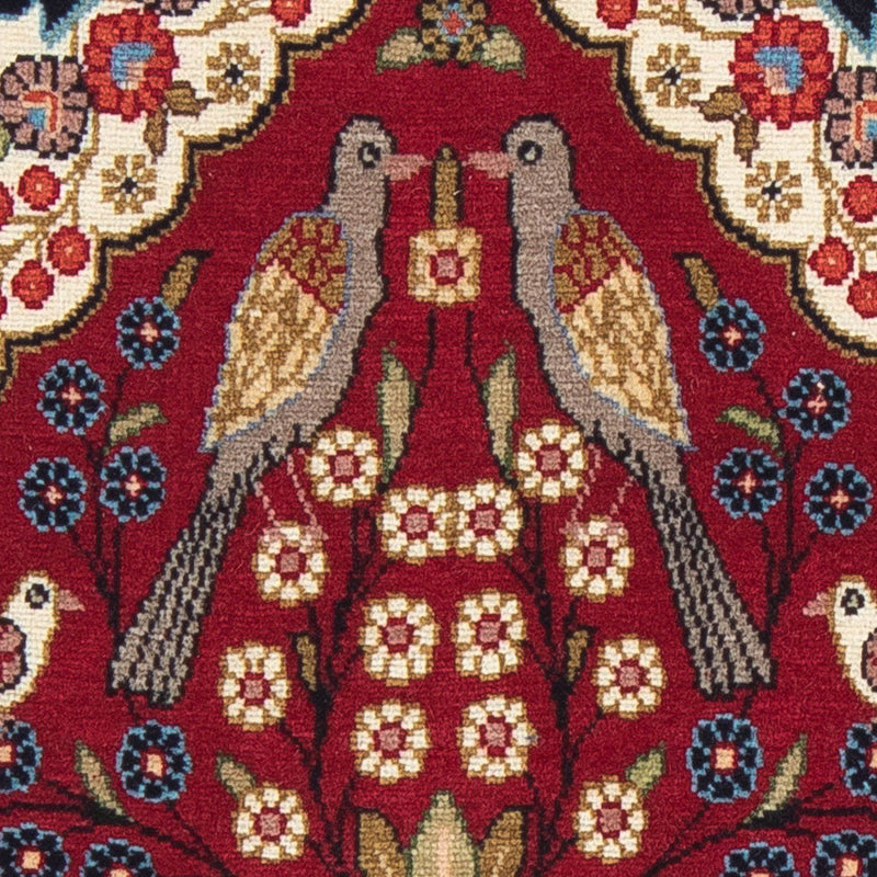 Sarough Teppich 55x80cm - Perserteppich - dunkelrot