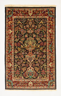 Ghom Teppich 101x161cm - Perserteppich - schwarz – product image