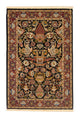 Ghom Teppich 101x149cm - Perserteppich - schwarz