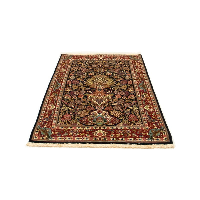 Ghom Teppich 102x162cm - Perserteppich - schwarz