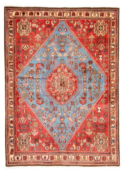Abadeh Teppich 158x203cm - Perserteppich - hellblau