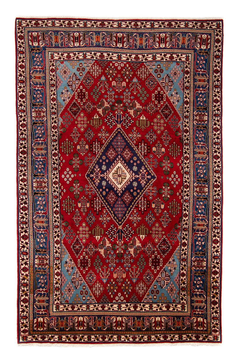 Abadeh Teppich 240x357cm - Perserteppich - dunkelrot