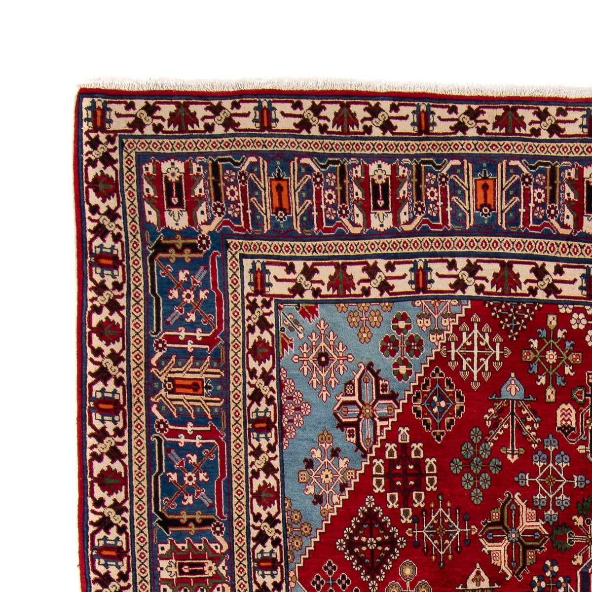 Abadeh Teppich 240x357cm - Perserteppich - dunkelrot