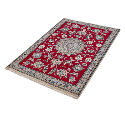 Nain Teppich 90x134cm - Perserteppich - dunkelrot