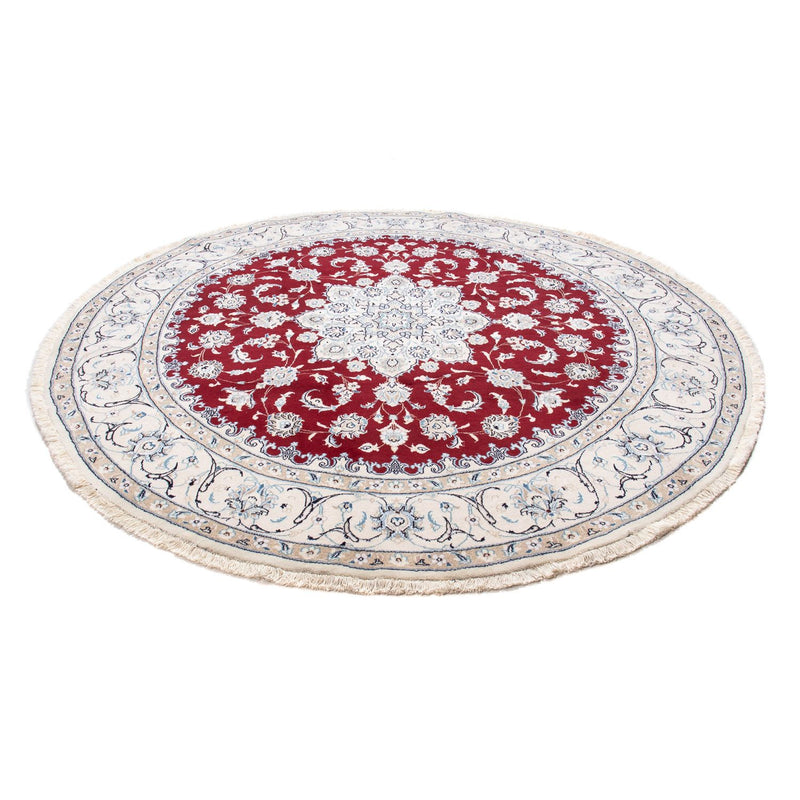 Nain Teppich 245x245cm - Perserteppich - dunkelrot
