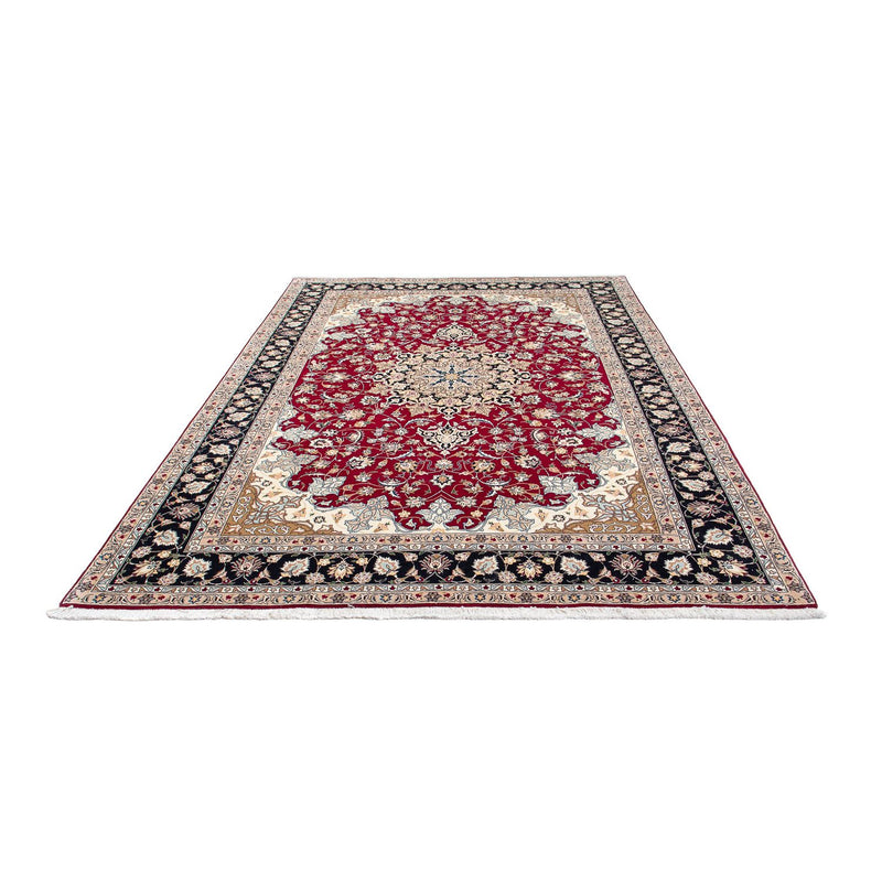 Täbriz - 50 Raj Teppich 202x303cm - Perserteppich - dunkelrot