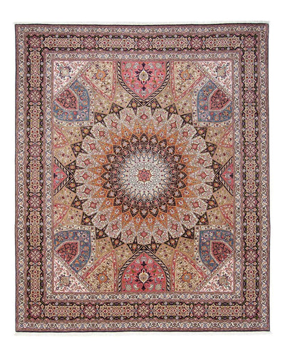 Täbriz - 50 Raj Teppich 254x302cm - Perserteppich - mehrfarbig