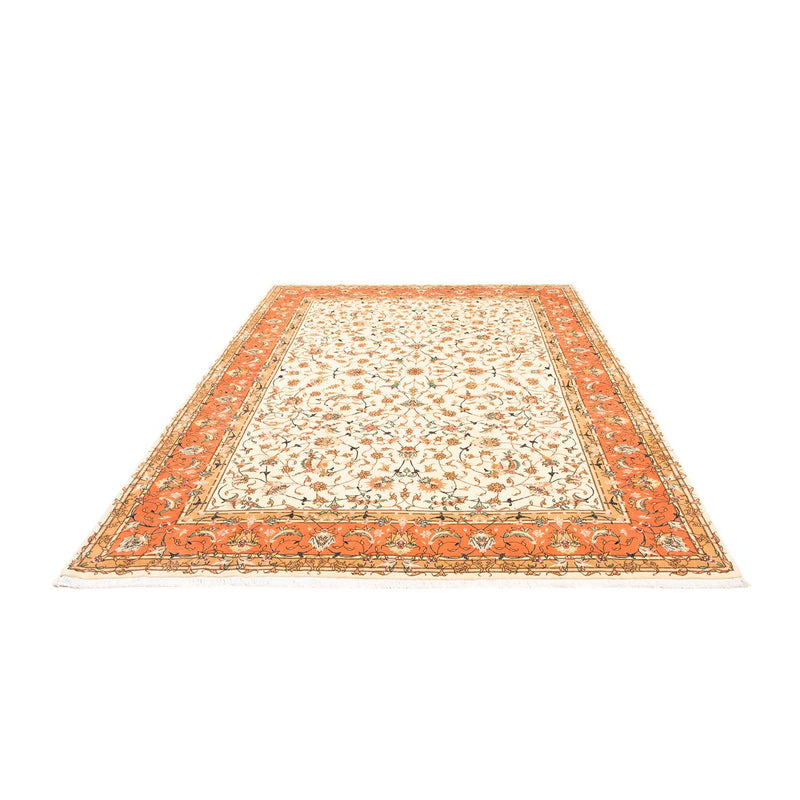 Täbriz - 50 Raj Teppich 201x281cm - Perserteppich - beige