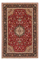 Täbriz - 50 Raj Teppich 206x316cm - Perserteppich - dunkelrot