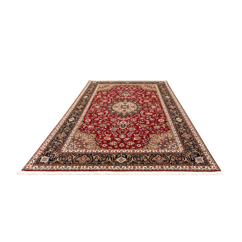 Täbriz - 50 Raj Teppich 206x316cm - Perserteppich - dunkelrot