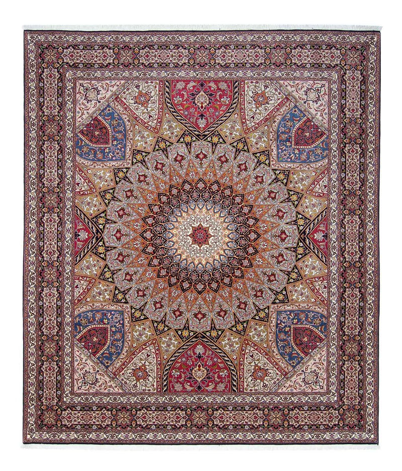 Täbriz - 50 Raj Teppich 254x304cm - Perserteppich - mehrfarbig