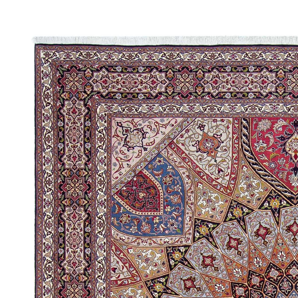 Täbriz - 50 Raj Teppich 254x304cm - Perserteppich - mehrfarbig