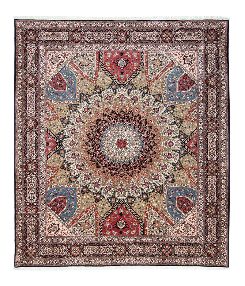 Täbriz - 50 Raj Teppich 258x305cm - Perserteppich - mehrfarbig