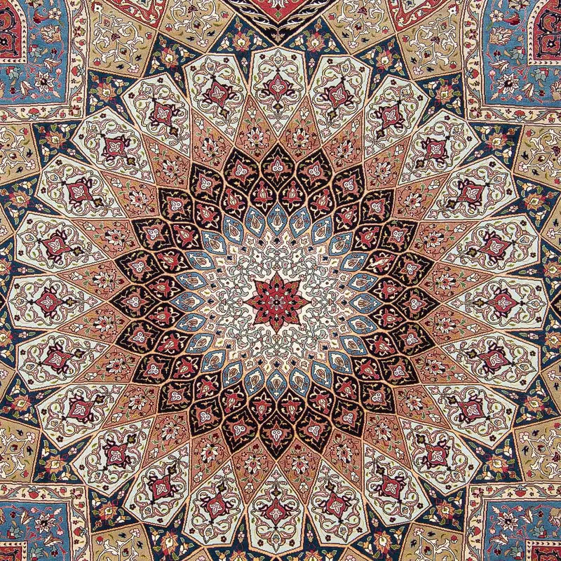 Täbriz - 50 Raj Teppich 258x305cm - Perserteppich - mehrfarbig
