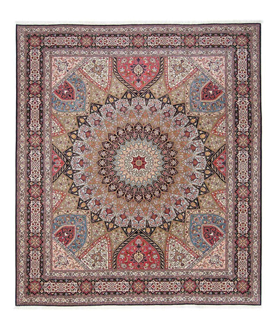 Täbriz - 50 Raj Teppich 253x297cm - Perserteppich - mehrfarbig