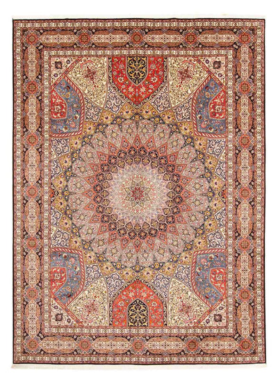 Täbriz - 50 Raj Teppich 303x412cm - Perserteppich - mehrfarbig