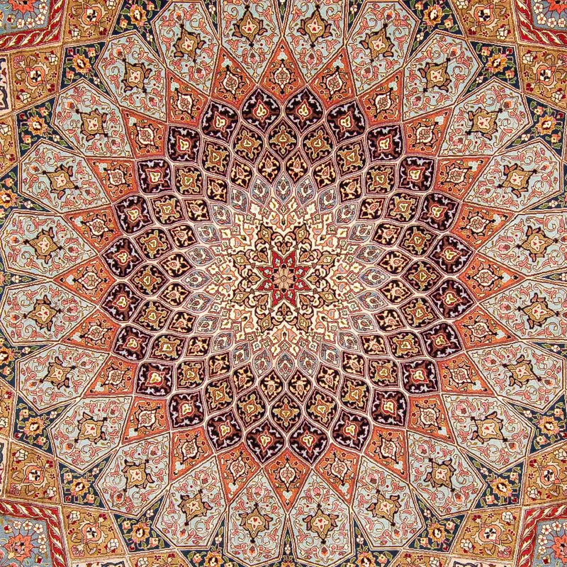 Täbriz - 50 Raj Teppich 300x402cm - Perserteppich - mehrfarbig