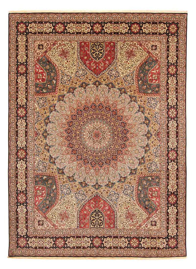 Täbriz - 50 Raj Teppich 298x398cm - Perserteppich - mehrfarbig