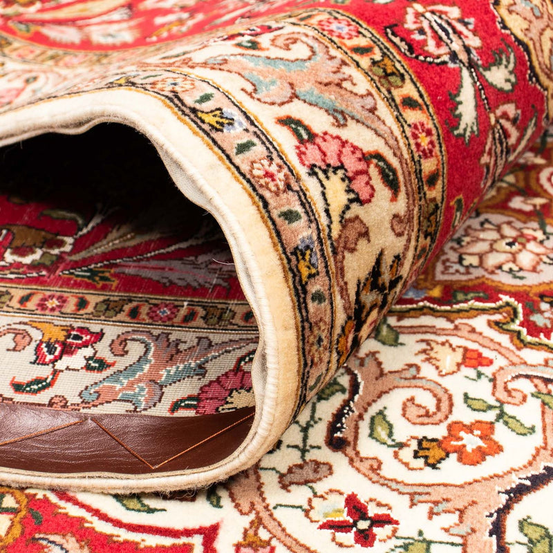 Täbriz - 50 Raj Teppich 303x411cm - Perserteppich - rot