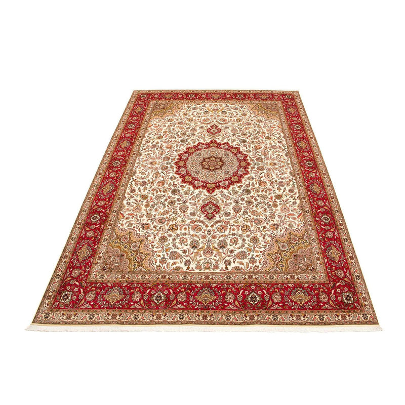 Täbriz - 50 Raj Teppich 303x411cm - Perserteppich - rot
